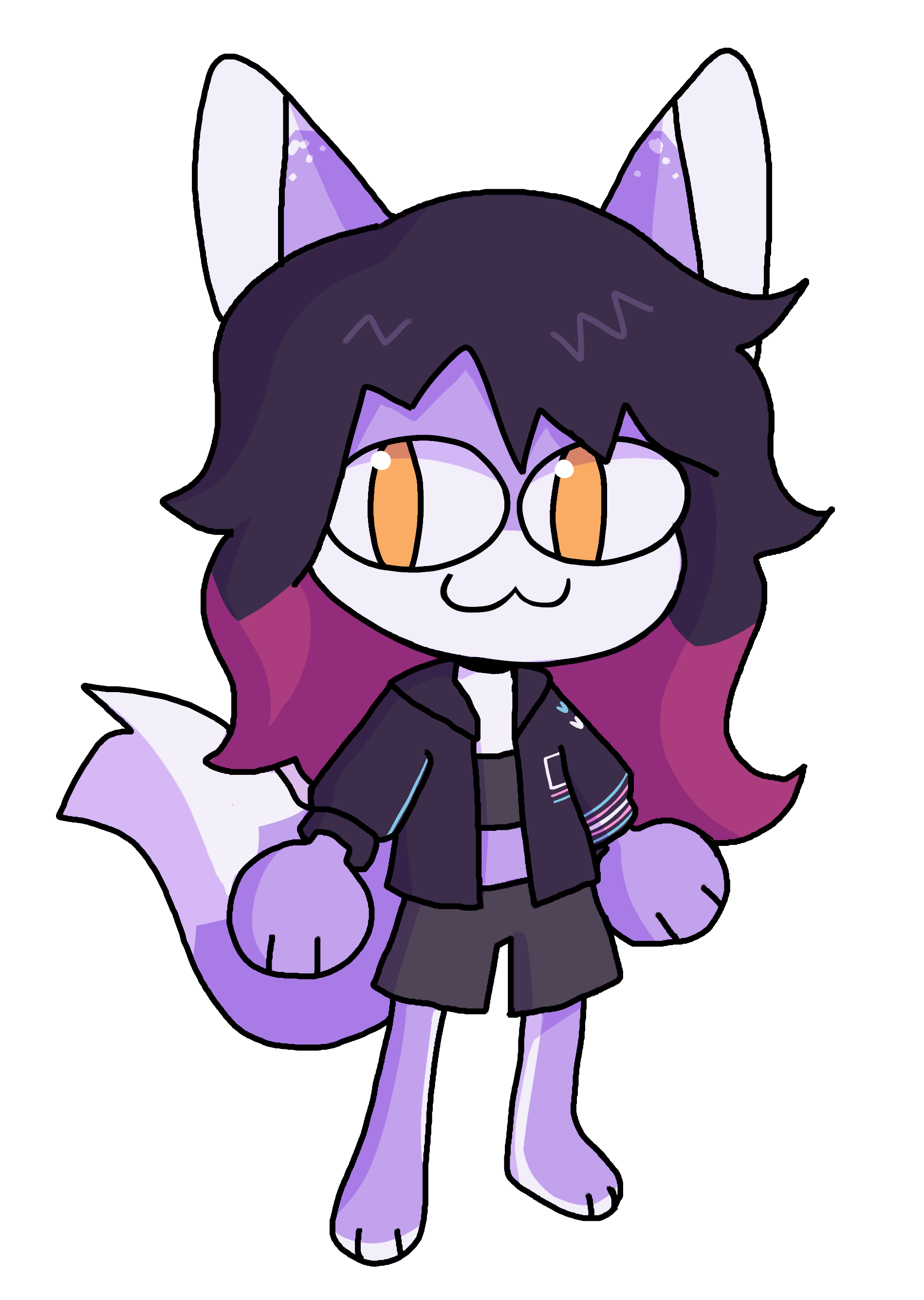 neco arc from melty blood, redrawn as my fursona